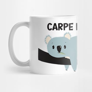 Cute but a little  depressed Koala meditating about Carpe Diem. Is it worth it? Mug